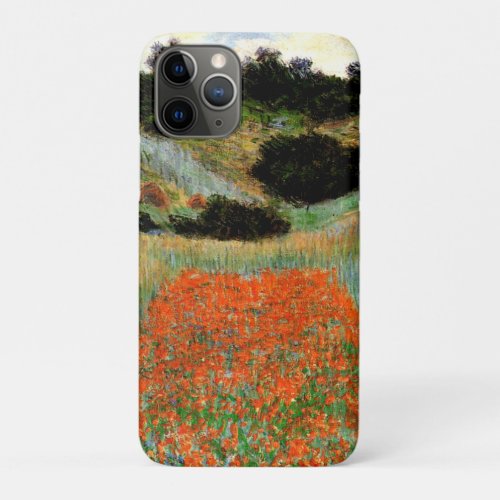 Monet _ Poppy Fields in a Hollow near Giverny iPhone 11 Pro Case