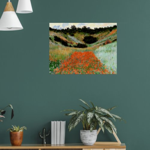 Monet _ Poppy Fields in a Hollow near Giverny Poster