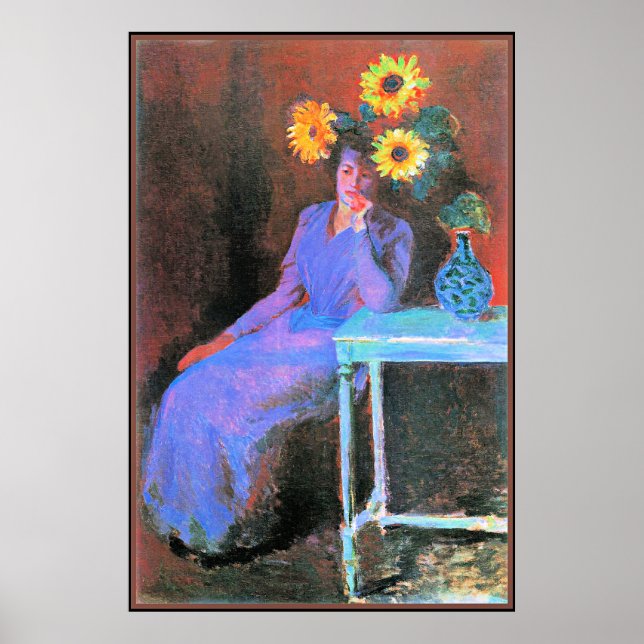 Monet - Portrait of Suzanne Hoschede  Poster (Front)