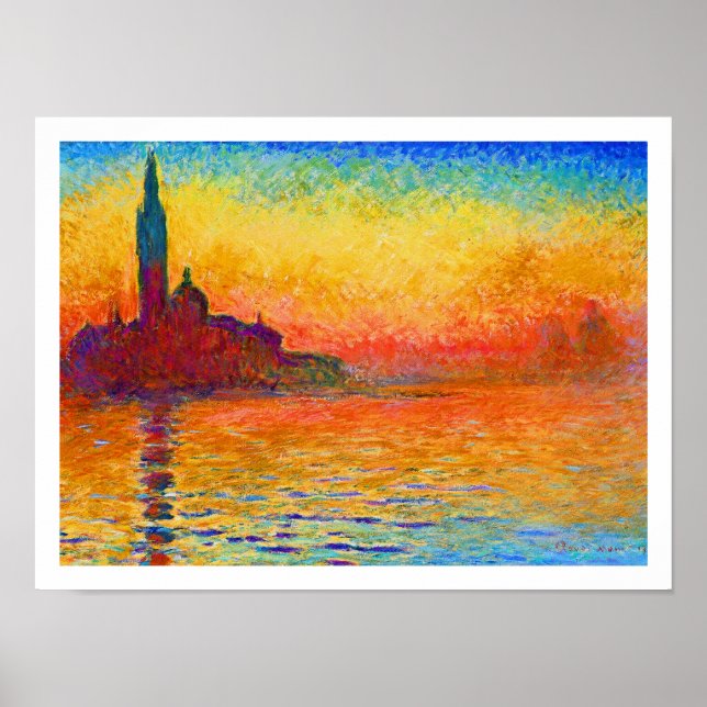 Monet Poster Print: San Giorgio Maggiore at Dusk (Front)