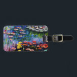 Monet Purple Water Lilies Luggage Tag<br><div class="desc">Monet Purple Water Lilies luggage tag. Oil painting on canvas from c. 1917. French impressionist Claude Monet remains renowned and beloved for the water lily paintings that he created at Giverny. This specific water lily painting features a diverse array of colors including fiery reds, haunting blues, and dreamy purples. A...</div>