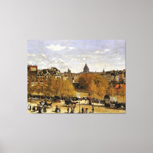 Monet _ Quai du Louvre  Canvas Print