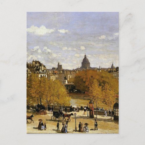 Monet _ Quai du Louvre fine art painting Postcard