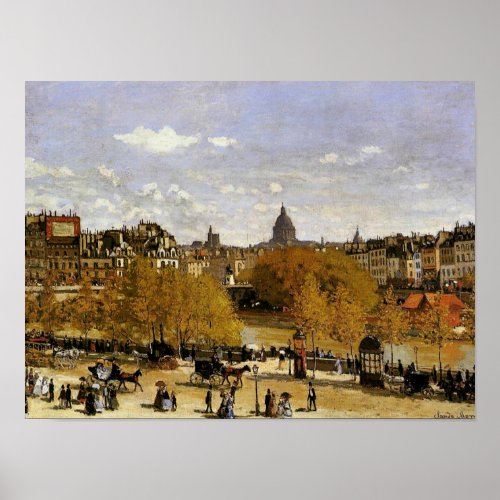Monet _ Quai du Louvre fine art painting Poster