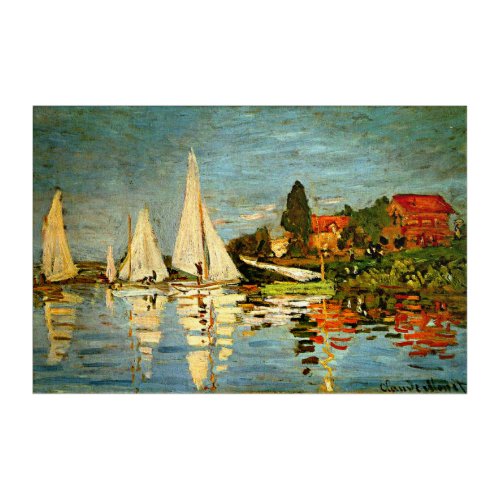 Monet _ Regatta at Argenteuil Impressionism Acrylic Print