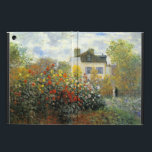 Monet Rose Garden iPad Case<br><div class="desc">Monet Rose Garden iPad Case. Oil on canvas from 1883. French Impressionist Claude Monet created some of the most beautiful garden landscapes near his home in Giverny. This is one of his earlier works depicting a rose garden in the morning near Argenteuil. The work features yellow, red and white roses...</div>