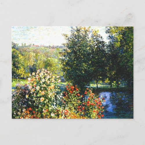 Monet _ Roses in the Garden at Montgeron  Postcard