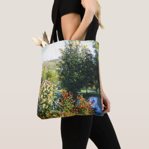 Monet - Roses in the Garden at Montgeron, Tote Bag