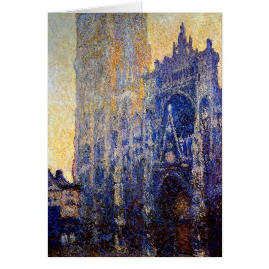Monet - Rouen Cathedral, Morning Effect Cards (Front)