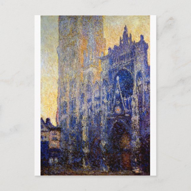 Monet - Rouen Cathedral, Morning Effect Postcard (Front)