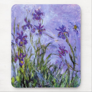 Monet’s Lilac Irises Mouse Pad