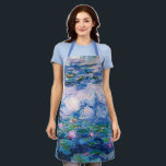 Monet’s Water Lilies  Apron<br><div class="desc">Monet’s Water Lilies. 
Please visit my store for more interesting design and more color choice =>  zazzle.com/iwheels*</div>