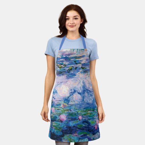 Monets Water Lilies  Apron