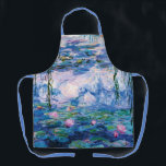 Monet’s Water Lilies  Apron<br><div class="desc">Monet’s Water Lilies. 
Please visit my store for more interesting design and more color choice =>  zazzle.com/iwheels*</div>