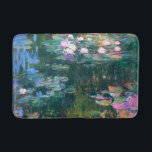 Monet’s Water Lilies Bath Mat<br><div class="desc">Monet’s Water Lilies.  
Please visit my store for more interesting design and more color choice => zazzle.com/iwheels*</div>