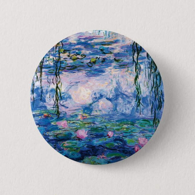 Monet’s Water Lilies Button (Front)