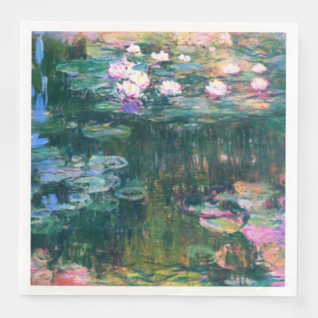Monet’s Water Lilies  Paper Dinner Napkins (Front)
