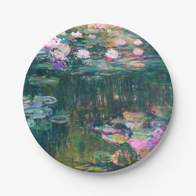Monet’s Water Lilies Paper Plates (Front)