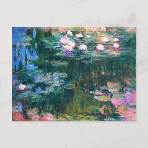 Monets Water Lilies Postcard