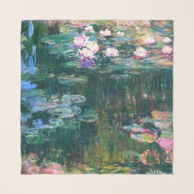 Monet’s Water Lilies Scarf (Front)