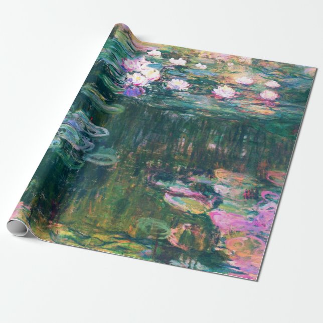 Monet’s Water Lilies  Wrapping Paper (Unrolled)