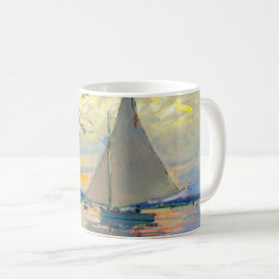 Monet Sailboat at Le Petit-Gennevilliers Coffee Mug