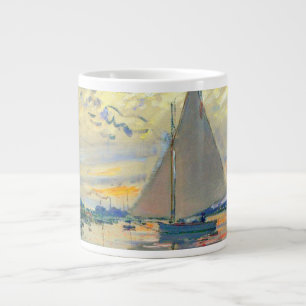 Monet Sailboat at Le Petit-Gennevilliers Giant Coffee Mug