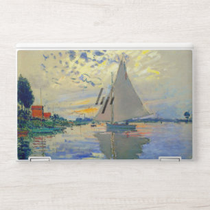 Monet Sailboat at Le Petit-Gennevilliers HP Laptop Skin