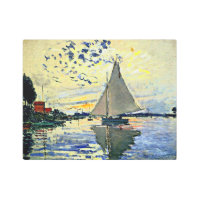 Monet - Sailboat at le Petit Gennevilliers