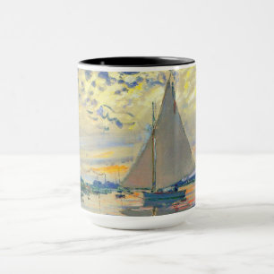 Monet Sailboat at Le Petit-Gennevilliers Mug