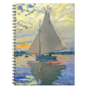 Monet Sailboat at Le Petit-Gennevilliers Notebook