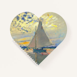 Monet Sailboat at Le Petit-Gennevilliers Notebook