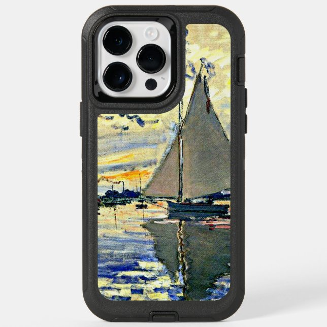 Monet - Sailboat at le Petit Gennevilliers, OtterB Otterbox iPhone Case (Back)