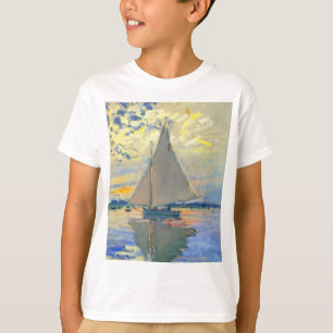 Monet Sailboat at Le Petit-Gennevilliers T-Shirt