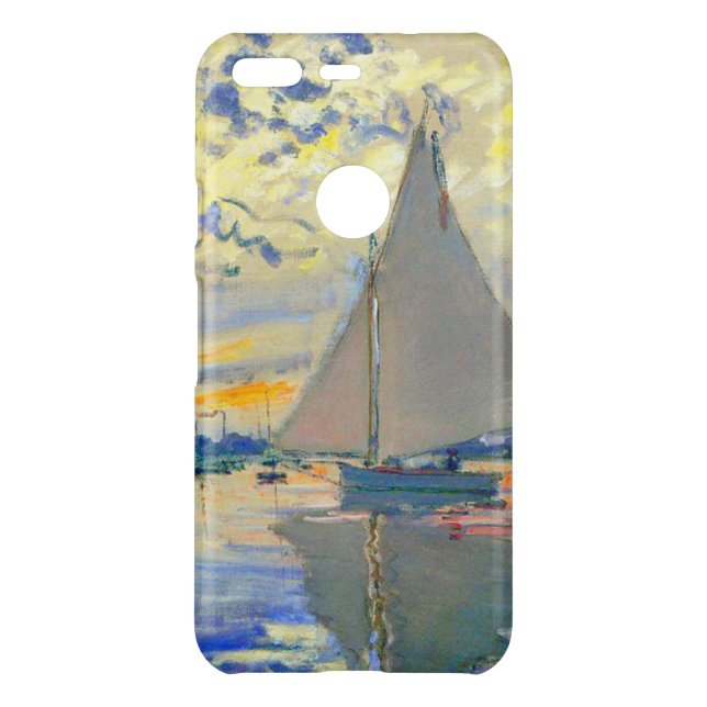 Monet Sailboat at Le Petit-Gennevilliers Uncommon Google Pixel Case (Back)