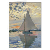 Monet Sailboat French Impressionism Classic Art (Front)