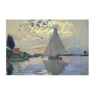 Monet Sailboat French Impressionism Classic Art