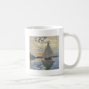 Monet Sailboat French Impressionism Classic Art Coffee Mug