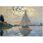 Monet Sailboat French Impressionism Classic Art Cutout<br><div class="desc">Monet Sailboat - This beautiful French sailboat is by French impressionist Claude Monet, painted in 1874. Monet was one of the most important French impressionist artists that ever lived. The exact title of the painting is "Sailboat at Petit-Gennevilliers, " an oil on canvas. The painting shows a single sailboat with...</div>