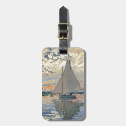 Monet Sailboat French Impressionism Classic Art Luggage Tag