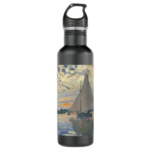 Monet Sailboat French Impressionism Classic Art Stainless Steel Water Bottle