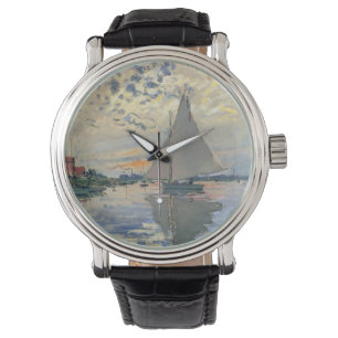 Monet Sailboat French Impressionism Classic Art Watch