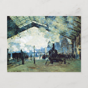 Monet - Saint-Lazare Gare, Normandy Train, Postcard