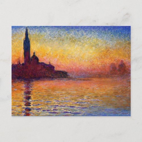 Monet _ San Giorgio Maggiore at Dusk Postcard