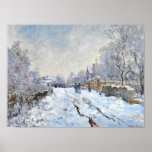 Monet - Snow Scene at Argenteuil Poster<br><div class="desc">Monet - Snow Scene at Argenteuil Poster</div>