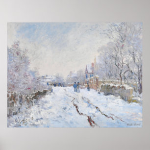 Monet  Snow Scene at Argenteuil Poster