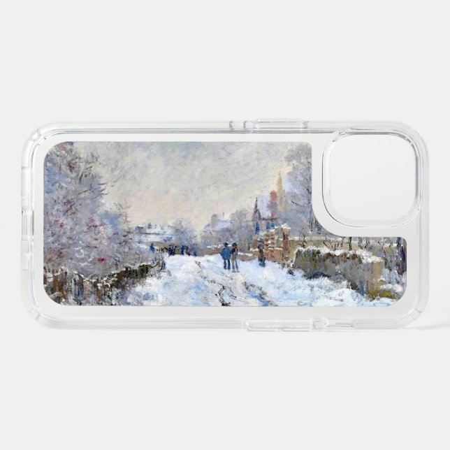 Monet - Snow Scene at Argenteuil Speck iPhone 13 Case (Front Horizontal)