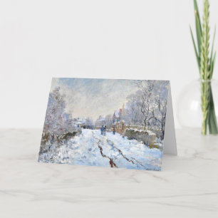Monet - Snow Scene at Argenteuil, Thank You Card