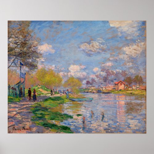 Monet _ Spring By The Seine Poster