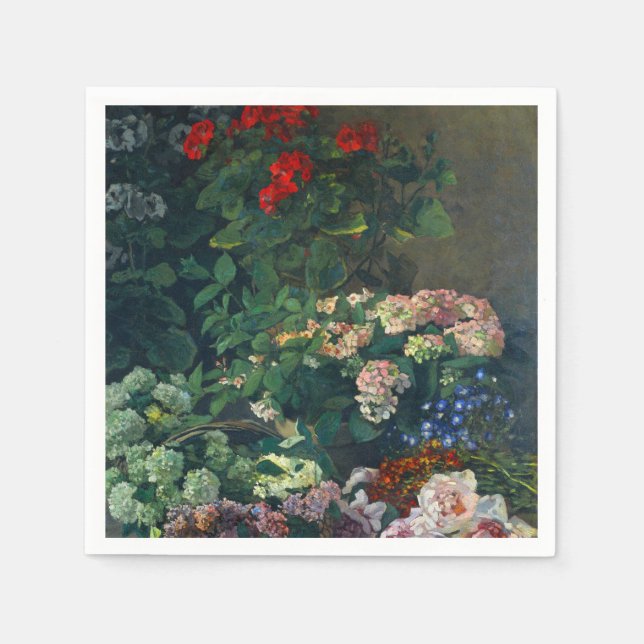 Monet Spring Flowers Napkins (Front)